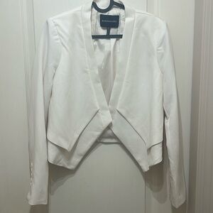BCBGMaxAzria White Blazer, XS, Fitted.